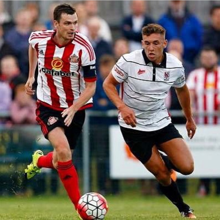 Alex Kitchen playing football while looking for another professional club